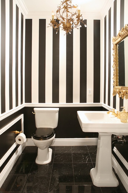 Traditional Powder Room by ARPA Design-Build Co., Inc