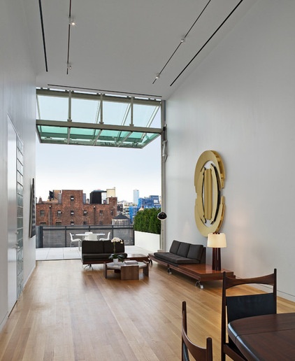 Contemporary Living Room by Pritzker Architecture Prize