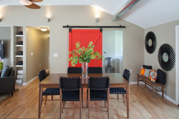 Transitional Dining Room by Nest Designs LLC