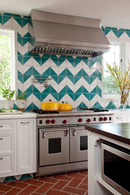 Mediterranean Kitchen by Kristin Lomauro Interior Design