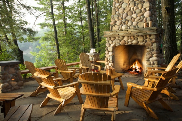 Rustic Patio by Lankford Design Group