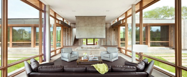 Modern Living Room by Montana Reclaimed Lumber Co.