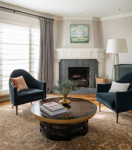 Transitional Living Room by John K. Anderson Design