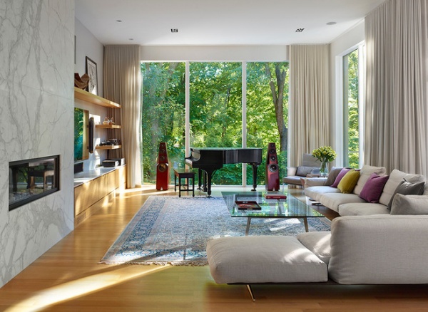 Modern Living Room by Richard Librach Architect Inc.