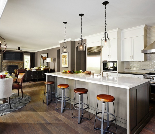 Transitional Kitchen by Kristina Wolf Design