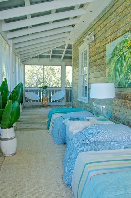 Beach Style Porch by Starr Sanford Design