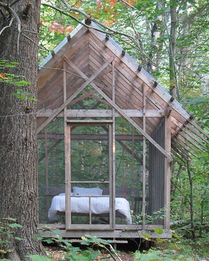 Rustic Garage And Shed by Bluetime Collaborative