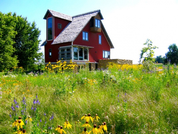 Farmhouse Exterior by Locus Architecture