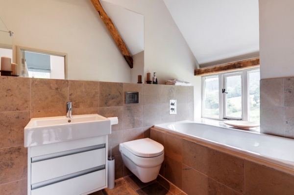 Farmhouse Bathroom by van Ellen + Sheryn Architects