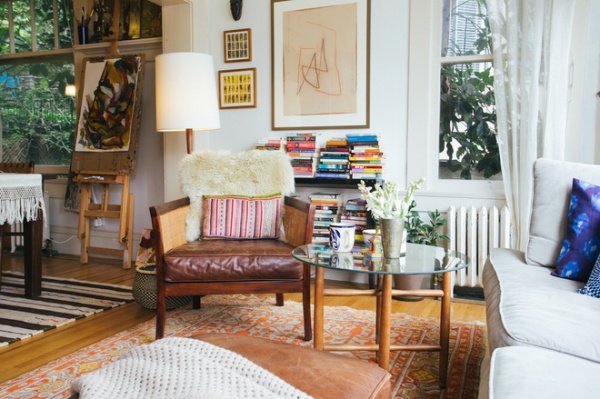 Eclectic Living Room by Nanette Wong