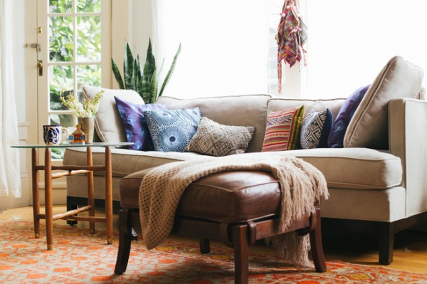 Eclectic Living Room by Nanette Wong