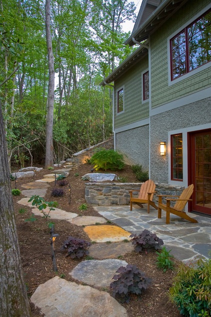 Eclectic Landscape by Living Stone Construction, Inc.