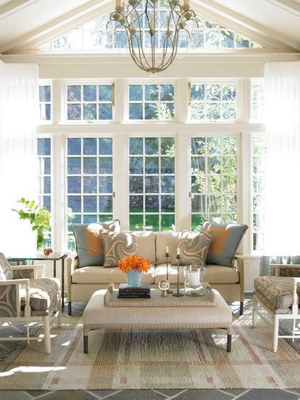 Traditional Family Room by Karen Houghton Interiors