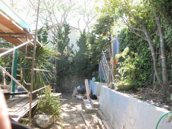 Sausalito Hillside Deck and Garden Fence -- RO to LA and A