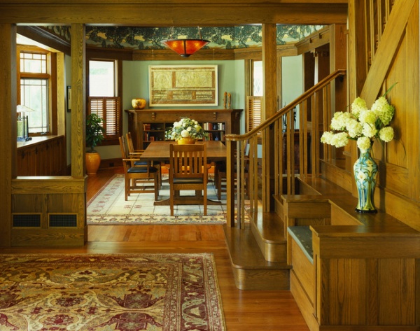 Craftsman Dining Room by Gardner Mohr Architects LLC