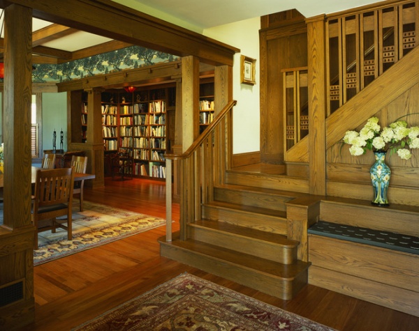 Craftsman Staircase by Gardner Mohr Architects LLC