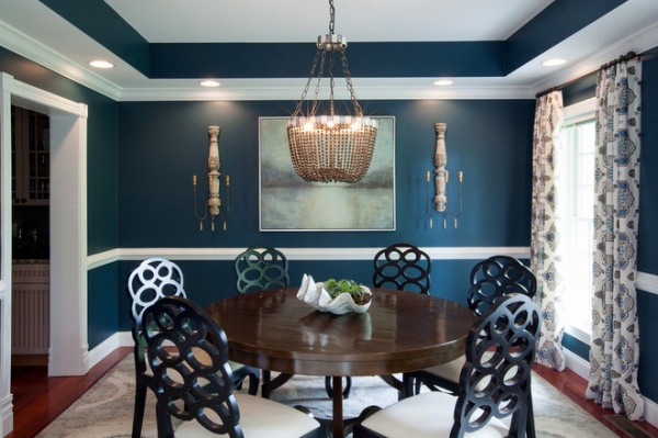 Traditional Dining Room by Elizabeth Reich