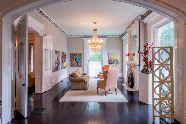 Traditional Living Room by Jeff Walker Photography