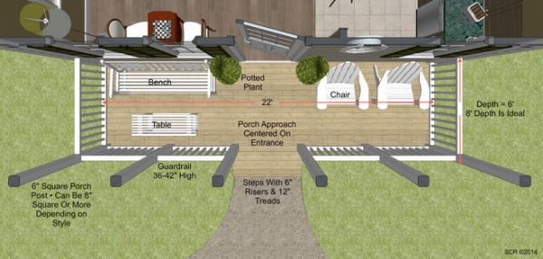 Traditional Floor Plan by Steven Corley Randel, Architect