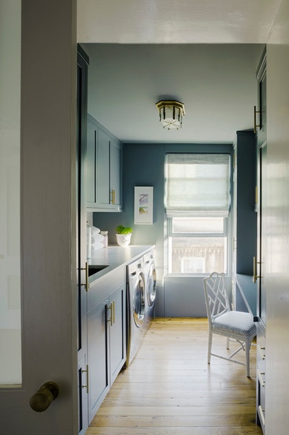 Contemporary Laundry Room by Rethink Design Studio