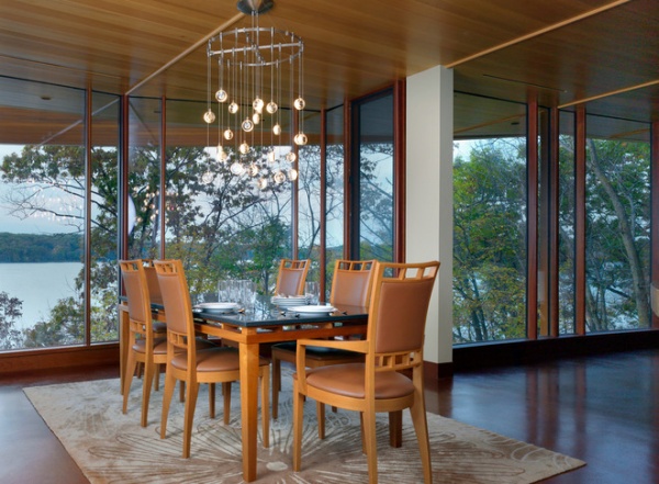 Contemporary Dining Room by ROBERT HARVEY OSHATZ, ARCHITECT