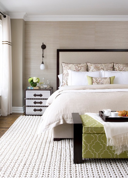 Contemporary Bedroom by Laura Stein Interiors