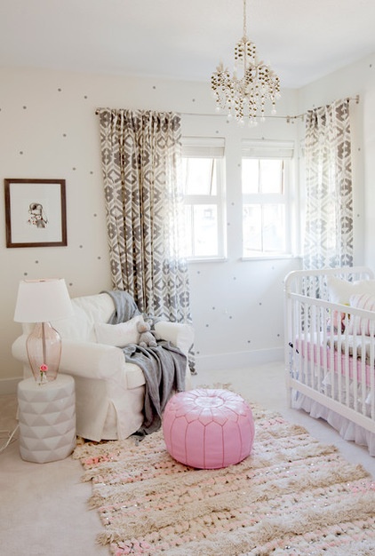 Eclectic Nursery by The Cross Interior Design