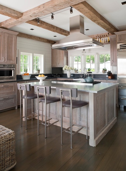 Beach Style Kitchen by Shelter Interiors llc