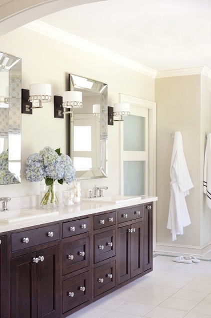 Transitional Bathroom by Tobi Fairley Interior Design