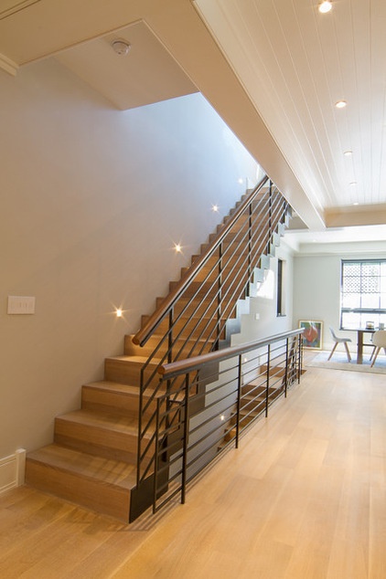 Transitional Staircase by C. Raymond Davis & Sons