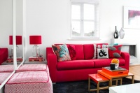 Room of the Day: Red, White and Bright in a Fun, Multifunctional Space