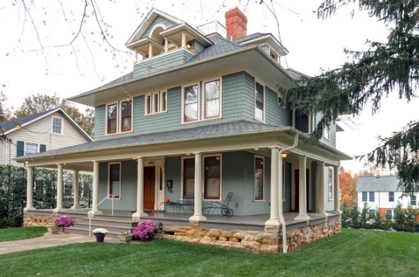 Traditional Exterior by Elise Moore Design