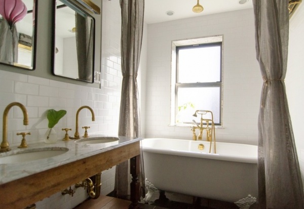 Eclectic Bathroom by indigo & ochre design