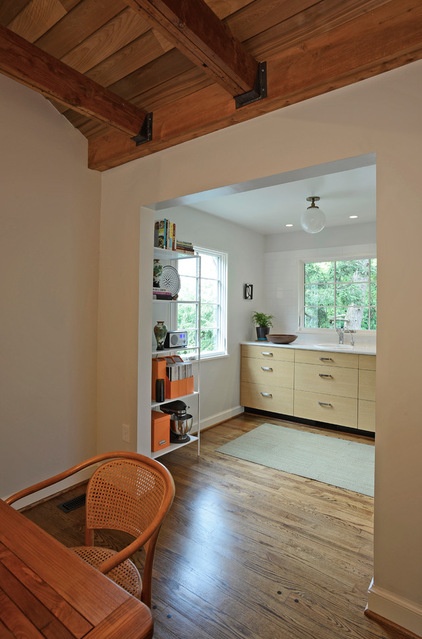 Transitional Kitchen by Rill Architects