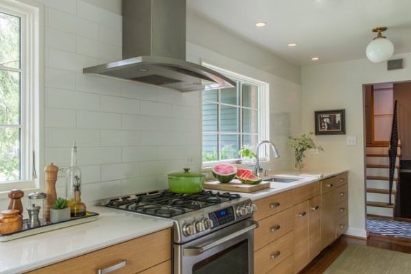 Transitional Kitchen by Rill Architects