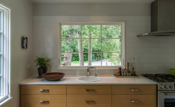 Transitional Kitchen by Rill Architects