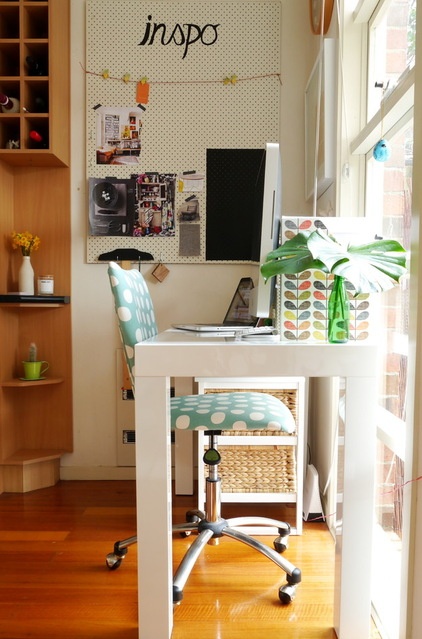 Eclectic Home Office by The Room Illuminated