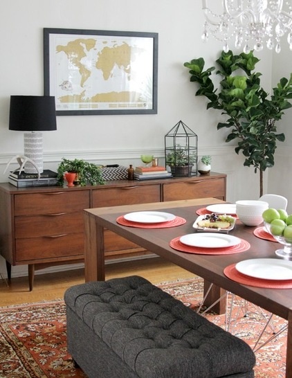 Midcentury Dining Room by Heather Freeman Design Co.