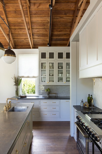 Transitional Kitchen by HSH Interiors