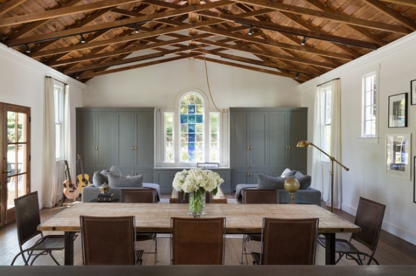 Transitional Dining Room by HSH Interiors