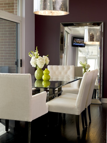 Transitional Dining Room by Cynthia Lynn Photography