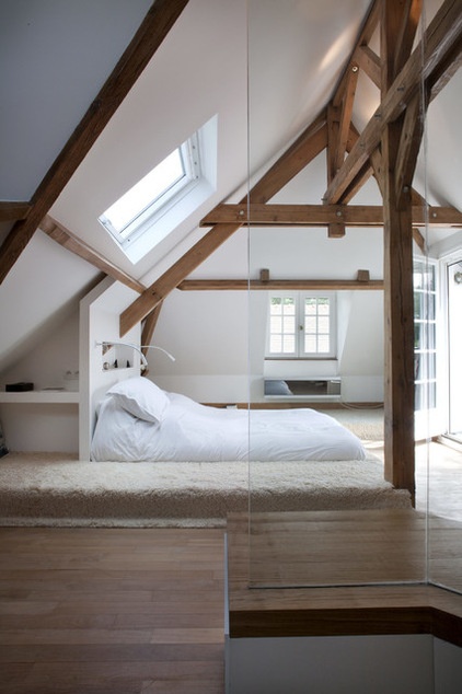 Rustic Bedroom by Olivier Chabaud Architecte