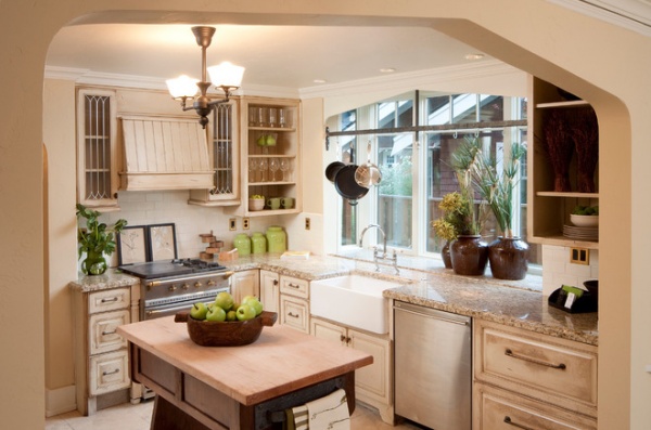 Traditional Kitchen by Homeland Design, llc