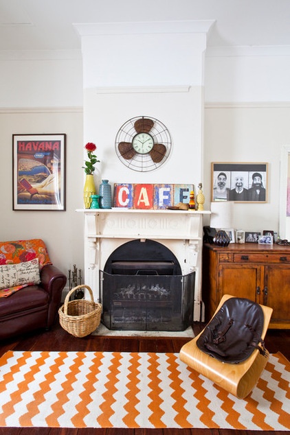 Eclectic Living Room by Twinkle and Whistle