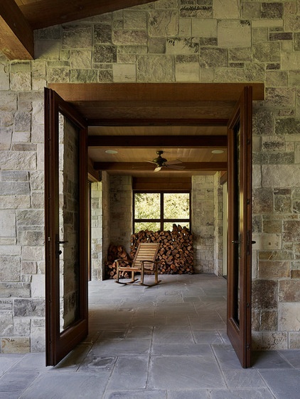 Traditional Porch by Taylor Lombardo Architects