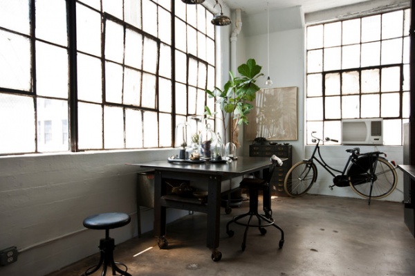 Industrial Home Office by Chris A. Dorsey Photography