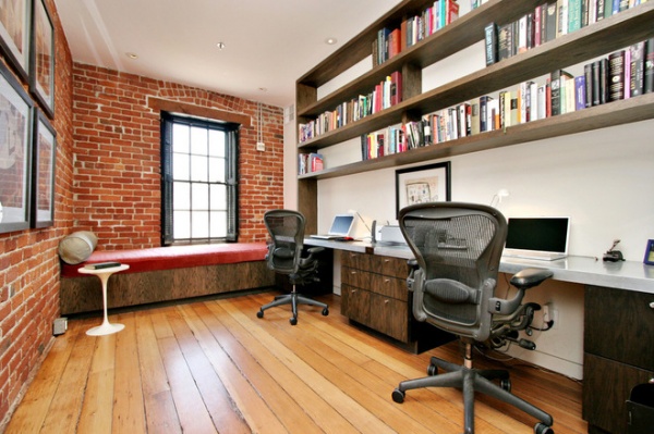 Industrial Home Office by Todd Davis Architecture