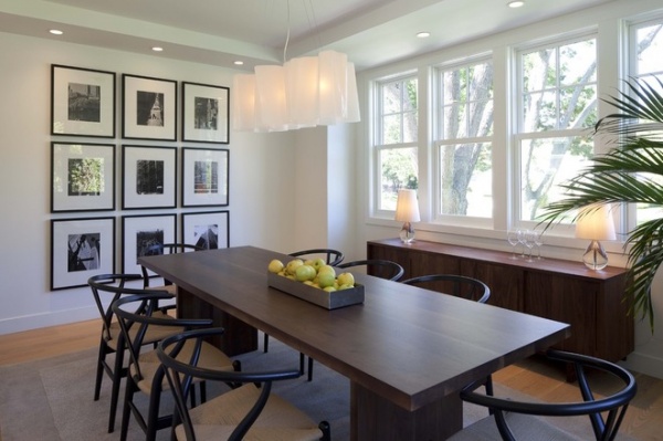 Transitional Dining Room by Charlie & Co. Design, Ltd