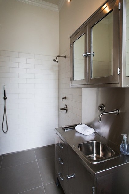 Eclectic Bathroom by James Hill Architect