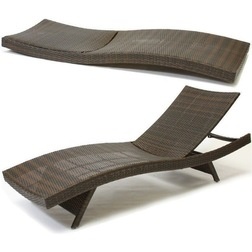 Contemporary Outdoor Chaise Lounges by Great Deal Furniture